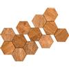 Wood You Buy Magneti Frigo Legno, Esagonali, Marrone Piccolo, 12 pz | Magneti da Ufficio, Magneti in Legno Naturale per Frigo, Lavagna Bianca, Armadio, Magneti Decorativi