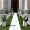 FP-TECH Tappeto Nuziale Bianco PASSATOIA per Matrimonio Cerimonia Evento Chiesa 30 Metri