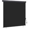 vidaXL Tenda a rullo Antracite 180 x 250 cm Tessuto e Alluminio, Tenda a rullo rettangolare moderna, ombra per patio, giardino, copertura per balcone, blocco sole e calore