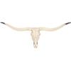 SHENGTIAN Decorazione da parete in resina con teschio di mucca finta, 74,9 cm, decorazione a forma di corna di toro, decorazione a forma di testa di animale, per soggiorno, cabina e bar, stile