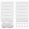 Anlising Pesi di Tende Verticali, 12PCS Tende Verticali a Lamelle Accessori Set, Con 10M Catena per tende Verticali + 10 Connettori a Catena,127MM Accessori Verticali Ciechi Lamelle,per Tenda,Finestre