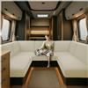 CDPTD copridivano per roulotte impermeabile elasticizzato jacquard, cuscini antiscivolo per dinette RV con 2 cinghie con elastici, multi-taglia per camper, roulotte e interni (bianco1, L 90-130 cm, P