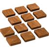 Wood You Buy Magneti Frigo Legno, Quadrati, Marrone Piccolo, 12 pz | Magneti da Ufficio, Magneti in Legno Naturale per Frigo, Lavagna Bianca, Armadio, Magneti Decorativi