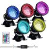 Lychee LED Pool Light con telecomando, luce sommergibile per laghetti, luce notturna impermeabile RGB multicolore, l uce subacquea per laghetti con vasca per pesci (5 pezzi)