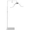 yAyusi Lampada per Ciglia da Terra a Nuvole con Supporto Telefono, Pieghevole Retrattile Lampada per Extension Ciglia, Luce ad Anello di Bellezza a LED Dimmerabile per Cura Pelle/Tatuaggi (Bianco)
