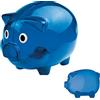 noTrash2003 Grande salvadanaio trasparente in plastica idea regalo risparmio moneybank singolo o doppio set 12,5 x 10 x 10 cm blu rosso verde o trasparente (2, blu)