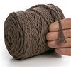 MeriWoolArt® Corda Macramè Naturale, 75M Macramè Corda 4mm, Corda in Cotone Morbido per Macramè Acchiappasogni, Arazzo da parete Macrame, Decorazione Macramè Fai da Te, Spago per Decorazioni