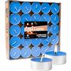 Artisoul® 50 Pezzi Lumini Candela Tealight Premium - Durata 4,5 Ore di Combustione Mini candele - Non profumate e Senza Fumo Privo di Inquinanti - Tè Luci Ceri Votivi Candele da Tè- Blu