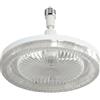 Ameble Ventilatore a Lampadina Luce con Telecomando 3 LED Che cambiano Colore 7 Pale silenziose aromaterapia E27 avvitabile Bianco ventilatori da soffitto da 10 24 Pollici con luci Ventilatore da so