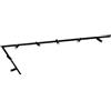 Ledvion - Sistema di Binario, 3m, Binario Monofase, Senza lampada GU10, Nero, 7x spot GU10 orientabili, Plafoniera led soffitto, lampadario cucina, faretti led, plafoniera moderna