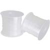 SKYPRO - Filo da pesca in nylon trasparente da 0,5 mm, corde per perline in cristallo, non elastico, per ornamenti natalizi, creazione di gioielli e artigianato - 25 m, 2 rotoli