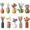 Generic Set di 10 magneti decorativi da frigorifero a forma di vaso 3D, mini adesivi floreali, con design carino, decorazione da frigorifero, decorazione magnetica da parete con colorato, per uso domestico e