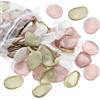 PATIKIL Petali di Rosa di Seta, Confezione da 500 Petali di Fiori Artificiali Cestino di Fiori Finti per Decorazioni Matrimoniali Cena Tavolo Corridoio, Rosa Loto/Verde Chiaro/Bianco