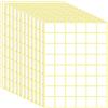 Sliverdew 1440 etichette vuote per data 2,5 x 2,5 cm, etichette adesive per organizzare etichette bianche quadrate scrivibili etichette alimentari per barattoli, scatole, cartelle di file, buste, scuola,