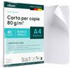 eliant. Carta per Stampante A4 80g 40 Fogli - Risma Bianca, Made in Germany