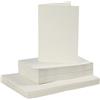 Creativ Biglietti e buste, formato carta 10,5x15 cm, formato busta 11,5x16,5 cm, bianco sporco, 50set