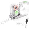 SUPVAN G-Serie Etichetta Cavi a Bandiera, 12.5 x 74 + 35 mm, Nero su Giallo