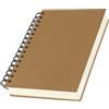 Yarotm Quaderno Spirale A5-1 Pezzi Quaderni a Righe 14x21cm - 120 Fogli Taccuino Appunti A5-100GSM Carta Quaderno Righe - Marrone Block Notes A5 - Diario Notebook Copertina Rigida