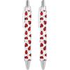 THKVSV Penna a sfera retrattile con motivo coccinelle, penne a sfera per ufficio, regalo per donne e uomini, 2 pezzi
