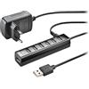 Ngs Hub usb NGS usb 2.0 5V-1A7 porte Nero [IHUB7TINY]