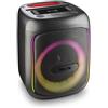Ngs Altoparlante portatile NGS 80W autonomia 10H LED ingresso BT,TWS,USB,TF,AUX con ingresso microfono nero [WILDSWAGGO]