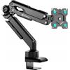 ONKRON Supporto da Scrivania Onkron G90-B per monitor 13-34" max 10kg Nero [G90-B]