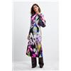 Desigual, Vestito stampato lungo m. c. lacroix, Donna, Viscosa, L