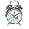 just Orologio da Tavolo Sveglia ANALOGICA A Carica Manuale Corda Vintage Gallina