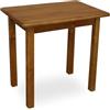 Metdrew Tavolo da Pranzo in Legno 90x60 cm - Tavolo Cucina per 2 Persone - Tavolo Piccolo - Stile Rustico - Pino - Piano con Angoli Arrotondati - Rovere Rustico