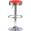 Bar Stools UK Diner Americano Stile Sgabello BAR Rosso