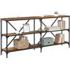 vidaXL Tavolo consolle con lo scaffale Legno vecchio 160 x 30 x 75 cm, Tavolo Consolle Spazioso, Mobili Moderni Per Ingresso, Pezzo Funzionale Con Design Elegante Per Soggiorno