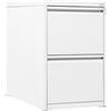 FBasic Classificatore in metallo - a due cassetti - Bianco