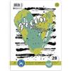 Staufen Green 608511028 - Blocco a 4 fori, formato DIN A4, copertina con 2 motivi, rigatura 28 (5 mm a quadretti con linee marginali), 80 fogli, 4 fori, carta riciclata bianca, 70 g/m², 1 pezzo
