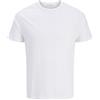 JACK & JONES Jororchard Slim Tee SS Crew Neck, Bianco, S Uomo