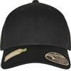 Flexfit Unisex-Adult 110 Recycled Alpha Shape Trucker Baseball Cap, Black, one Size