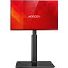 AOKCOS Supporto TV da Pavimento inclinabile per 32-55 65 70 Pollici, Girevole & Altezza Regolazione Mobile Porta TV da Terra, Max VESA 400x400mm 40kg