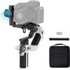 FeiyuTech Feiyu SCORP Mini2 Kit [Ufficiale] Gimbal Mirrorless a 3 assi Stabilizzatore per Fotocamere Action e Smartphons,Riprese Verticali Native,con Custodia da trasporto, Luce di Riempimento Magnetica