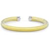 Nomination® - Bracciale Donna Giallo, Collezione Essenzia, Caucciù Sintetico, Acciaio e Argento 925, Regolabile, Elegante e Resistente, Idea Regalo, Stile Minimal, Confezione Originale