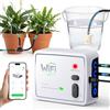 PUGTOW Sistema di irrigazione automatico a doppio canale, sistema di irrigazione autonomo con controllo remoto tramite app WiFi per 20 piante in vaso, kit di irrigazione a goccia per interni