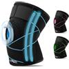 LOW&EE Tutore Ginocchio con Stabilizzatori Laterali e Gel Pad, Ginocchiera per Menisco e Legamenti, Neoprene Traspirante Antiscivolo, Ginocchiera Ortopedica per Uomo e Donna, Taglia Unica (Nero/Blu)