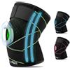 LOW&EE Tutore Ginocchio con Stabilizzatori Laterali e Gel Pad, Ginocchiera per Menisco e Legamenti LOW&EE, Neoprene Traspirante Antiscivolo, Ginocchiera Ortopedica per Uomo e Donna, Taglia Unica (Nero/Verde)