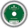 METAK - Lama per sega circolare da 216 x 30 mm, a 64 denti, in metallo duro, multimateriale, 216 x 30 mm, ideale per legno, laminato, MDF, plastica, alluminio e rame, compatibile