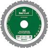 METAK - Lama per sega circolare multifunzione, 210 x 30 mm, in metallo duro, per legno, metallo, alluminio, acciaio, lama multi-materiale, da 210 mm, a 24 denti, anello di riduzione da 30 mm incluso