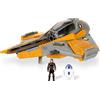 StarWars Star Wars Anakin Skywalker Astronave Figura 8 Cm Giallo Giallo Taglia Unica