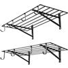 VEVOR Scaffale da Parete per Garage Officina 2 pezzi 122x61,5x30,5 cm, Scaffale Portaoggetti da Muro per Officina Lavanderia con Ganci Carico Singolo 118 kg, Griglia Portaoggetti da Parete, Nero