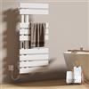 EMKE Scaldasalviette elettrico da bagno, 500 x 1000 mm, scaldasalviette elettrico a risparmio energetico, scaldasalviette elettrico per Alexa, Google Home e app, bianco, 350