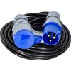 ELETTROWATT - Prolunga Industriale 5 metri Spina e Presa CEE - Cavo 3G1.5 - Protezione IP44 - Camper Campeggio Cantiere Giardino