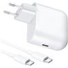 Quevati Caricatore USB C da 45 W per Google Pixel 10 9 Pro XL 9 Pro 9a 8a 8Pro 7a 7 7Pro 6Pro 6a,USB C alimentatore PD 3.0 con cavo di tipo C da 1 m