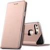 Verco Huawei P9 Cover, Custodia a Libro Pelle PU per Huawei P9 Case Booklet Protettiva [magnetica integrata], Rosa