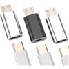 zoyuzan Adattatore da USB C a Micro USB Spinotto (3 Pack) Type-c Cavo Jack Convertitore Type C Femmina Accessori Android Presa Compatibile con Samsung Galaxy S7 Active S7 Edge S6 Edge+ A02s A11 A7 A9 A8 note5